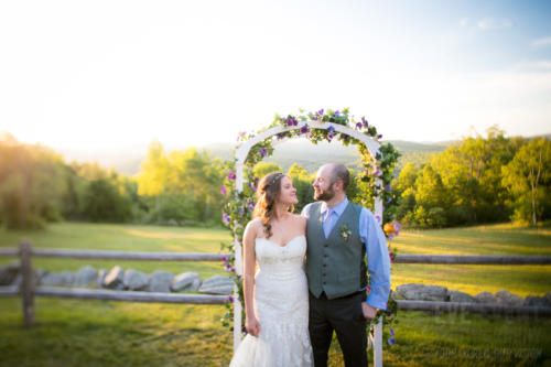 Erin and Mike are wed at Ohana Camp in Fairlee, Vermont. By wedding photographers at Eve Event Photography.